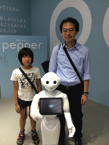 Pepper君と記念撮影